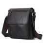 Vintage Men's casual handbags crossbody shoulder bag genuine leather bags brown retro cow leather bags for men