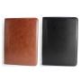 Zip folio with ring binder leather zipper planner with logo high quality zip folio