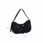 High Quality PU Leather Ladies Women Handbags Custom Logo Bags Fashion Pleated Underarm Bags For Women