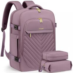 LOVEVOOK 17.3" Travel Backpack with packing cubes Personal Item Carryon camping hiking backpack bag for outdoor travel bag Women
