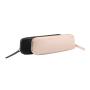 PU Leather Pencil Cosmetic Case Metal Zipper Makeup Pouch