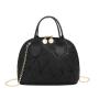2024 Joker Shell Bag for Ladies Simple Fashionable Single Strap Sling Portable with Chain Decoration Wholesale for Foreign Trade