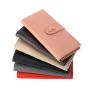 Ladies Korean Solid Zipper Long Wallets Student Mobile Phone Wallet Large-capacity Buckle Coin Purse carteras para mujer