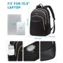 LOVEVOOK fashion school backpacks stylish student laptop backpacks bags unisex women men travel 15.6in laptop backpack with usb
