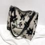 hot sale 2024 new arrival autumn/winter Jacquard  woman large capacity  tote bag new fashion versatile cross bag