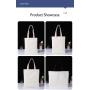 ZF008 New Gift Shopping Bag Eco-Freindly Square Travel Tote Bag Customized Logo Printed Organic Cotton Canvas Bag