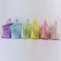 Keymay Fashionable Cute Bright Color 6 Colors Large Tassel Canvas Travel Tote Plain Blank Canvas Fringe Tote Bags Beach Bag