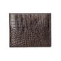 Premium Men's Crocodile Leather Bifold Wallet With ID Window