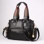 2024 Retro women's bag new large capacity Boston bags casual handbag soft PU leather bag for women