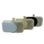HR612 Women's Dinner Bag Luxury Diamond Fashion Wedding Square Chain Shoulder Party Rhinestone Handbag Shiny Evening Clutch Bag