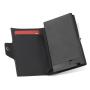 Factory direct leather metal wallet carbon fiber card holder pu leather aluminum card holder wallet