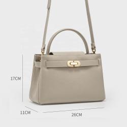 Custom Logo Luxury Lock Top Handle Womens Handbags Vegan Leather Fashion Womens Tote Bags Classic OEM ODM Ladies Hand Bags