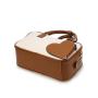 Factory wholesale  PU Leather Frame Crossbody Bag Retro Fashion Canvas Women Handbag