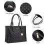 LOVEVOOK Quilted Vegan Leather Handbags for Women Shoulder Tote Purse Cross Body Bag Purses with Tassel Large Hand bags Ladies