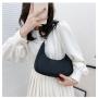 2021 New Korean Zipper Handbags Fresh Nylon Printed Soild Color Underarm Bag handbag for Women Luxury