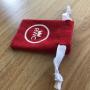 Small Cotton Jewelry Packaging Bag Soft Red Cotton Jewelry Packaging Pouch