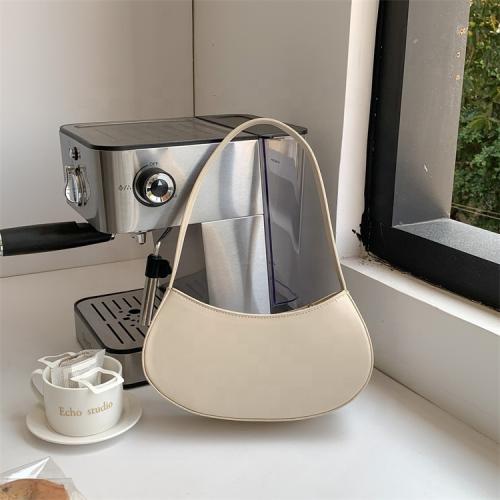 2024 New Arrivals Versatile PU Leather Half Moon Bag Trend Product Girl's Underarm Handbag Fashion Hand Shoulder Bag for Ladies