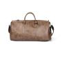 Large Fashion Design Travel Duffel Bag High Quality Pu Leather Waterproof Gym Bag Vintage Tone Gripe Sack Zipper Closure