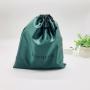 High End Custom Logo Printed Satin Drawstring Dust Bag For Handbag High-Heeled Shoes Packing Luxury Gift Satin Pouch