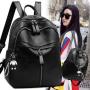 KBW414 Korean PU Leather Shoulder Bag Casual Fashion College Wind Travel Student Mommy Bag Women Backpack Without Pendant