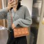 New Women's Bag Fashionable Checkered Small Square Bag
