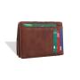 Wholesale leather magic money wallet rfid blocking trifold magic filp wallet holder for men with coin purse