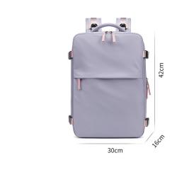 XL183 Durable Computer Backpack With USB Waterproof Wearable Multicard Slot Backpack Expandable Large Capacity Shoulder Bag