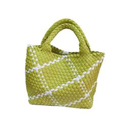 2024 Custom Weave Leather Bucket Bag Handbag For Women Luxury With Clutch Purse