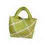 2024 Custom Weave Leather Bucket Bag Handbag For Women Luxury With Clutch Purse