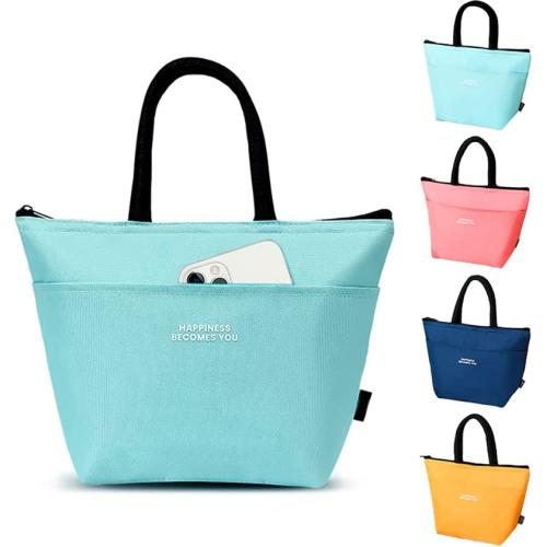 Gelory Freezable Reusable Leakproof Lunch Box Women Insulated Lunch Tote Bag With Soft Padded Handles
