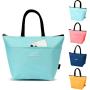 Gelory Freezable Reusable Leakproof Lunch Box Women Insulated Lunch Tote Bag With Soft Padded Handles
