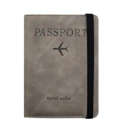 ZF224 PU Document Bag RFID Travel Passport Wallet Anti-theft Swipe Card Bag Multifunctional Waterproof Handheld Bag