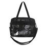 Wholesale PU Leather Girls Tote Bag Fashion Customized Ita Bags Clear PVC Window Pins Display Shoulder Bags for Women
