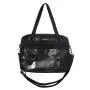 Wholesale PU Leather Girls Tote Bag Fashion Customized Ita Bags Clear PVC Window Pins Display Shoulder Bags for Women