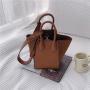 Custom handbag LOGO bag straps shoulder crossbody bucket bag for women pu leather handbags trendy women's tote bags