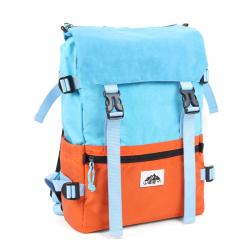 CHANGRONG Custom lightweight color block recycled polyester casual sports travel backpack