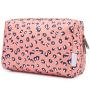Gelory Custom Polka Dot Print Polyester Cosmetic Organizer Pouch Waterproof Travel Toiletry Make Up Bag