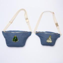 Personalized Denim Fanny Pack Cross body Waist Chest Bags Women Men Bumbags Custom Waist Belt Denim Bag Crossbody Bag