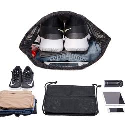 Mesh Net Backpack Shopping Bag Drawstring Backpacks For Men And Women Eco Shopper Travel School Gym Outdoor Bags