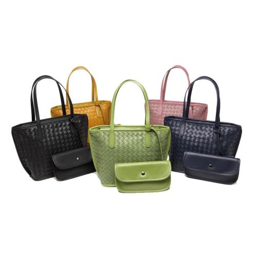 2024 Custom Handmade Woven Leather Women Bags Handbag For Ladies Luxury With Clutch