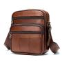 HR731 Men Bag Cow Genuine Leather Briefcase Handbag Single Shoulder Crossbody Bag Business Vertical Messenger Bag
