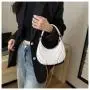 HR259 Handheld Minimalist Multi Colors Underarm Bag PU Textured Women's Shoulder Bag Niche Design Crossbody Dumpling Shape Bag