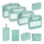 Personalized Luxury Clothes Storage Bag 8 Set Packing Cubes Luggage Packing Organizers for Travel Accessories
