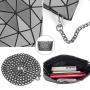 LOVEVOOK Brands geometric Purses and Handbags Set Ladies Geometric Bag 3 pieces Women geometric Hand bags