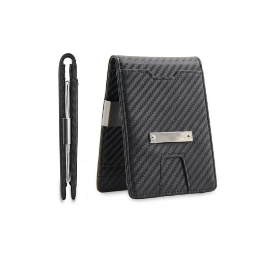 Slim Front Pocket Carbon Fiber Wallet Customized Wallet Minimalist Money Clip