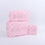 Manufacturer Custom Checkered Nylon Cosmetic Make Up Bags Grid Checked Pattern Makeup Pouches Gorcery Cosmetic Zipper Bag
