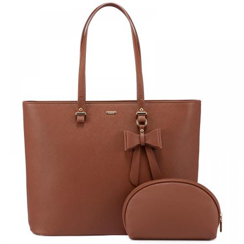2023 LOVEVOOK 2pc ladies bags famous luxury shoulder bag 15.6in work school computer bags large women Laptop tote handbags