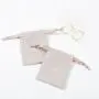 Wholesale Small Cotton Linen Gift Cosmetic Bag Drawstring Cotton Muslin Dust Cosmetic Pouch