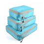 Wholesale Custom 3 pcs Travel Organizer Bag Set Zipper Waterproof Luggage Packing Cubes