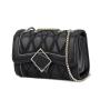 Lock Chain Diamond Shoulder Messenger Bags Elegant Female Small Square Bag Leather Women Handbags Ladies